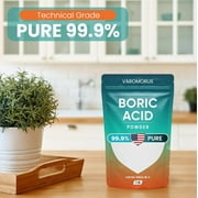Boric Acid Powder 1 lb – 99.9% Pure Fine Powder, Technical Grade