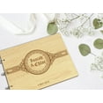 thumbnail image 6 of Darling Souvenir Personalized Engraved Laser Cut Wedding Guest Book Wooden Cover Sign-in Book Registry Guestbook Scrapbook-Z9, 6 of 7