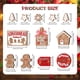 thumbnail image 2 of 12 Uds. Signos de mesa de madera de hombre jengibre decoración rústica de Navidad para decoración de fiesta navideña, 2 of 8