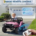 thumbnail image 3 of Garvee 12V Kids Ride on Car with Remote Control, for Children 3-6 Years, Pink, 3 of 8