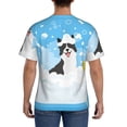 thumbnail image 2 of Rocae Collie in Bathtub for Men's Moisture-Wicking Crew Tee - T-Shirt for Sports, Outdoor Activities, and Casual Wear3X-Large, 2 of 9