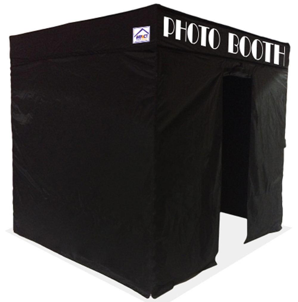 Impact Canopy 8 x 8 Pop Up Portable Photo Booth, Photo Tent, Pop Up Photo Studio Booth, Sidewalls, Roller Bag, Black