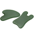 thumbnail image 1 of Juego de 2 tablas de piedra de jade para masaje facial, corporal y de cuello, ideal para relajación y cuidado personal., 1 of 6