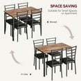 thumbnail image 4 of QinaQin Dining Table Set for 4, 5 Piece Kitchen Dining Room Table Set with Upholstered Seats, 4 of 7