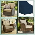 thumbnail image 7 of COVERS&ALL Outdoor Chair Cover, 12 Oz Waterproof UV & Weather Resistant Patio Furniture Sofa Cover for Outdoor Outside Seating Lawn Garden, with Air Vents & Drawstrings (40"W x 40"D x 36"H, Blue), 7 of 7
