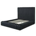 thumbnail image 2 of Avalon Velvet Upholstered King Platform Bed in Black, 2 of 2