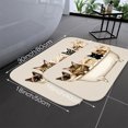 thumbnail image 3 of Cats in Bathtub Flannel Bath Mat 16x24 Inches, Soft Absorbent Non-Slip Bathroom Rug, Machine Washable Floor Mat for Shower, 3 of 7