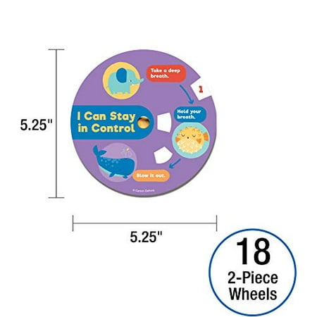 Carson Dellosa Education EZ-Spin: Calming Wheels 18 wheels