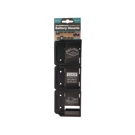 ステルスマウント バッテリーマウントマキタ18V用（6個入り）ブラック (1S) 品番：BM-MK18-6