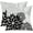 Black, variant on Orange and Red Floral Pillow Covers 18x18 Set of 2 Outdoor Waterproof Decorative Throw Pillows Fall Pillow Covers Polyester Cushion Case Decor for Couch Patio Funiture Garden Porch 01W18