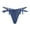 Blue, variant on Mashaouyo 2025 Intimates Women's Clearance Fashion Hot Ribbon Transparent Mesh Thong Perspective Temptation Underwear