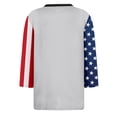 thumbnail image 5 of Trgacdwlo 1776-2026 USA 250th Anniversary Shirt Flag Stars Print 4th of July Shirts for Women Freedom Independence Day Red White and Blue Women Graphic T Shirts Gray XXL, 5 of 6