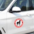 thumbnail image 4 of shiyou-6 Inch Service Dog Lives Here Stickers Dog May Not be Vested Stickers Service Dog On Board Bumper Labels for Doors, Windows, Cars, Trucks Decal 4pcs, 4 of 4