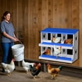 thumbnail image 2 of Litake Chicken Nesting Box, 6 Compartment Galvanized Steel Chicken Laying Boxes, Nesting Boxes for Chickens, Easy Egg Collection for Chicken Coop, Backyard, Farms, Blue, 2 of 7