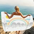 thumbnail image 4 of TUOBARR Microfiber Beach Towel Super Lightweight Colorful Bath Towel Sandproof Beach Bnket Multi-Purpose Towel For Travel Swimming Pool 30x60 Inch, 4 of 5