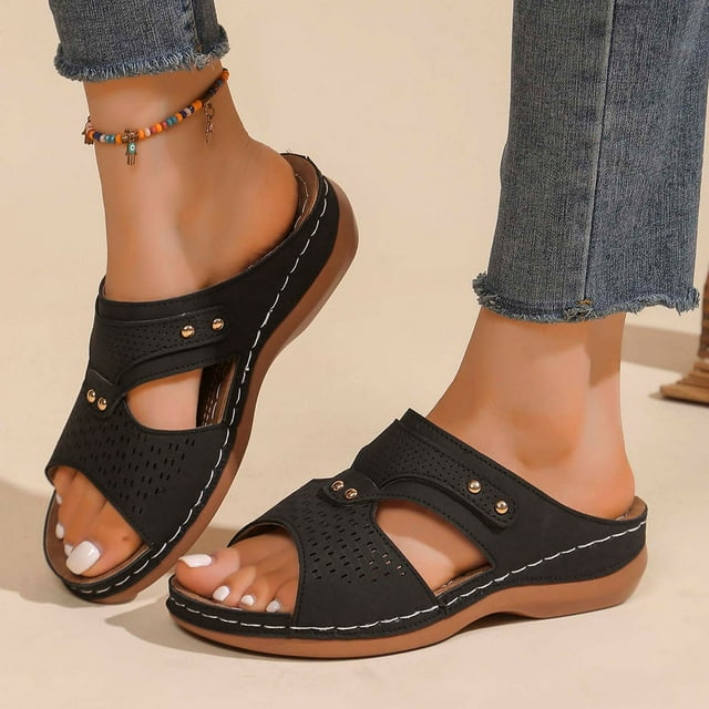 WILLBEST Sandalias Flexy De Mujer On Shoes Zapatos De Trabajo Para Mujer Sandalias De Playa Zapatillas Con Cordones
