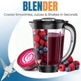 thumbnail image 2 of LINKChef Countertop Blender, 450W Blender for Smoothies and Shakes, 57 oz Jar, 2 Speeds with Pulse, Black, 2 of 6