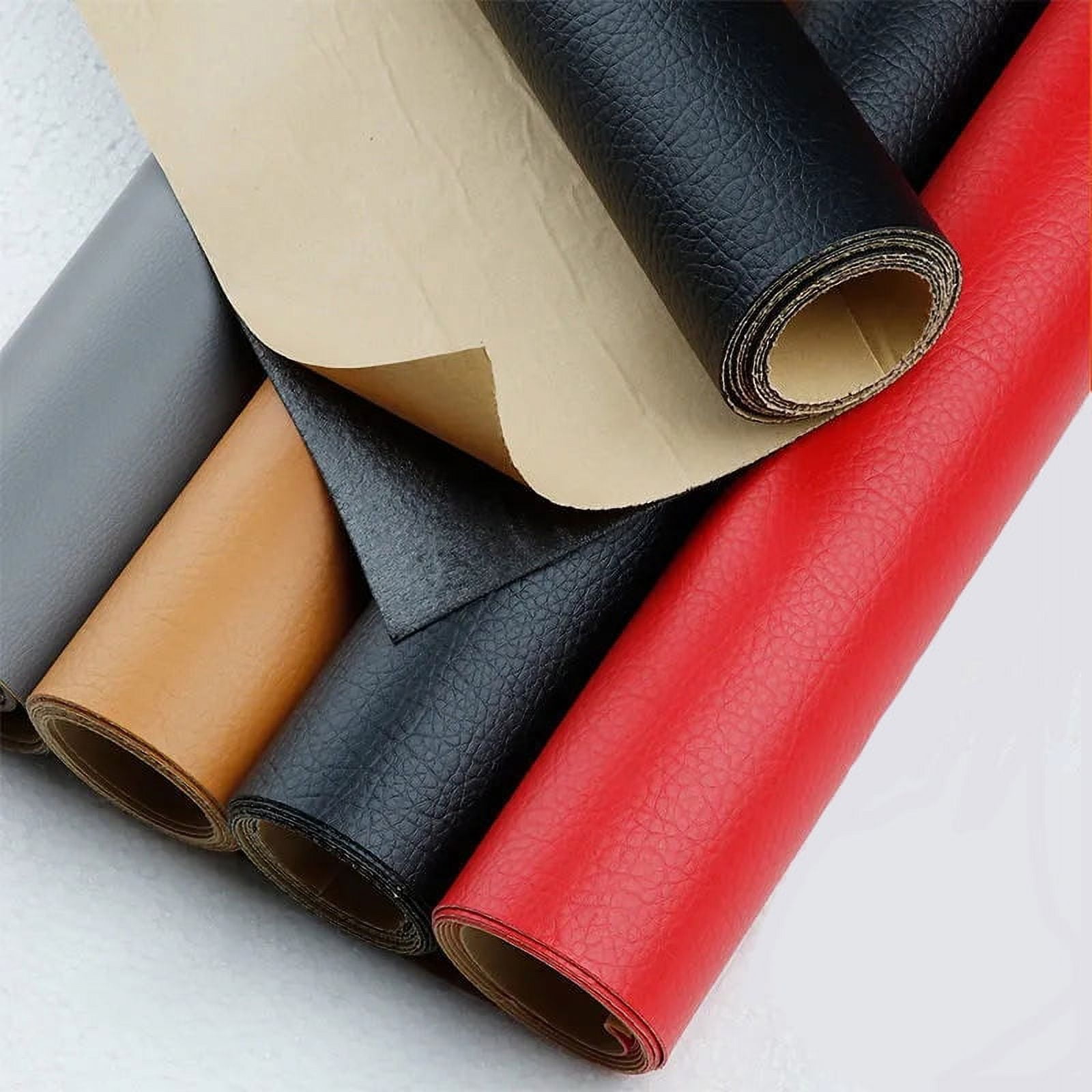 Shukii Leather Repair Tape Self Adhesive Repair Leather Patch Leather Patches For Furniture Leather Repair Patch For Car Seats,Cabinets,Handbags Grey,100*69cm