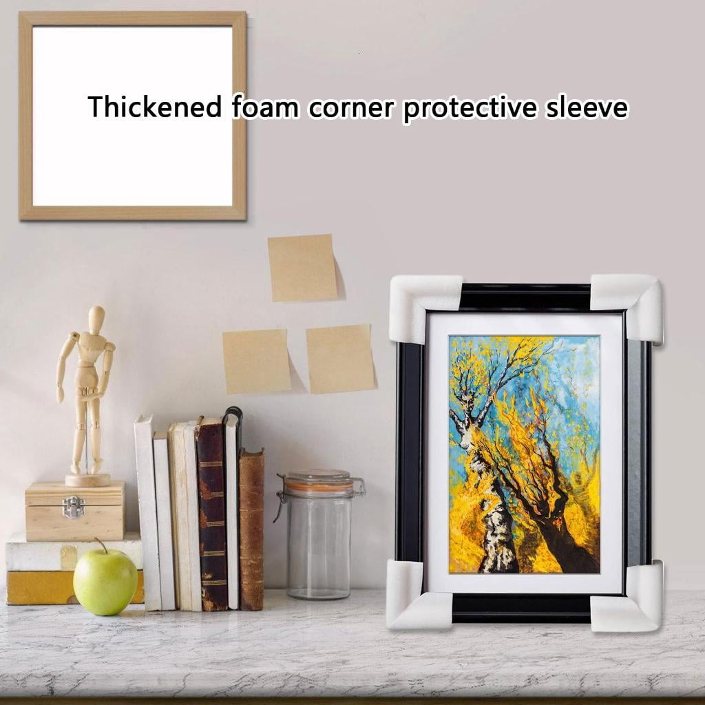 24Pieces Foam Corner Protectors for Secure Packaging of Fragile Items Electronics Photo Frame Mirrored Edges Guards