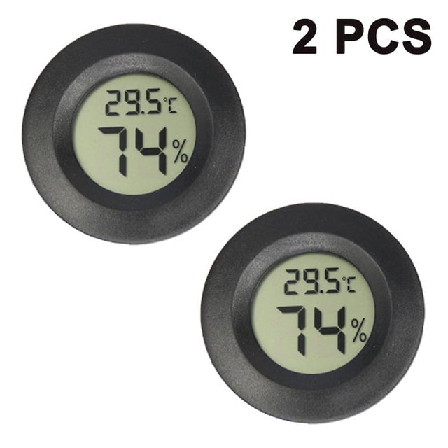 Paquete de 2 Mini higrómetro termómetro Digital Lcd Monitor interior exterior medidor de humedad Sincero Hogar