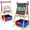 Red and Blue, variant on Art Easel for Kids, Double Sided Standing Wooden Easel, Adjustable Easel for Toddlers, for Aged 2-12 Whiteboard & Chalkboard, Dry-Erase Board, Paper Roll