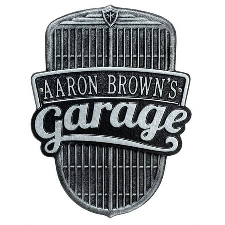 Car Grille Garage Standard 1-Line Wall Plaque