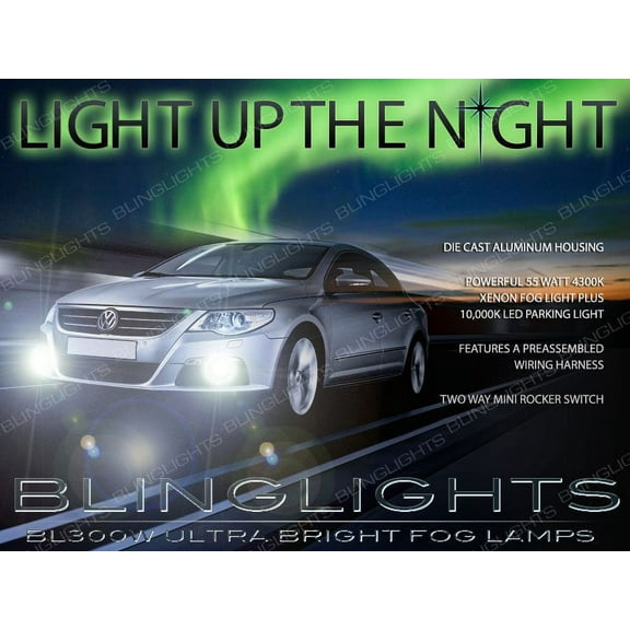 For 2009 2010 2011 VW Passat CC Fog Lamp Driving Light Kit Xenon