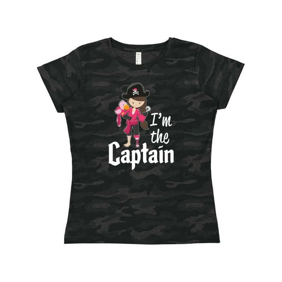 Inktastic I'm the Captain- Pirate Girl Women's T-Shirt