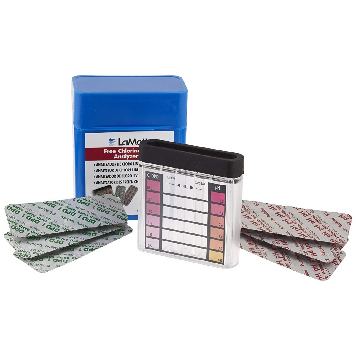 Lamotte 7019MLBX12 Free Chlorine and Ph Test Kit 12PK