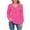 Pink, variant on Womens Dressy Casual Blouse Business Long Sleeve Tops Ruffle V Neck Work Shirt Spring Outfit 2026 White XXL