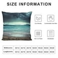 thumbnail image 5 of COMIO  Throw Pillow Cover Dark Beach Nautical Style Holiday Summer Outdoor Ocean Coastal Sandy Sea Theme Decor Lumbar Pillow Case Cushion for Sofa Couch Bed Standard, 5 of 5