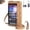 Brown-B, variant on TouchScreen Phone Crossbody Bag for Women, Anti Theft Leather Cell Phone Small Purse with Clear Window for Travel, Shopping & Everyday Use-Brown