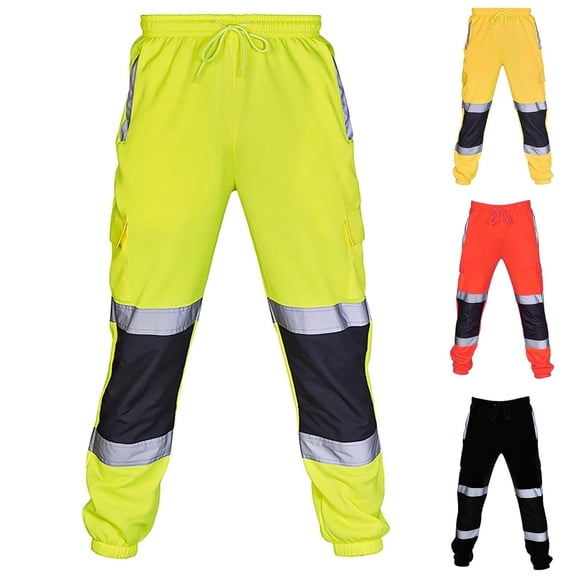 High Visibility Two-Tone Reflective Lightweight Mesh Over Pants Hi Vis Cargo Safety Work Pants