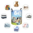thumbnail image 3 of Lsque Bluey pattern Laundry Hamper Basket, Tall Woven Rope Hamper Basket for Clothes, Lightweight Storage Basket, Collapsible Waterproof-Medium, 3 of 8