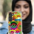 thumbnail image 5 of MUNDAZE Samsung Galaxy Z Fold 4 Shockproof Clear Hybrid Protective Phone Case Neon Rainbow Psychedelic Trippy Hippie Daydream, 5 of 5