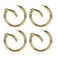 thumbnail image 3 of 20Pcs Spring O Rings 1.61in Diameter 0.2in Thick Strong Copper Compact Spring Buckles for Keychain Necklace Jewelry DIY Gold Color, 3 of 14