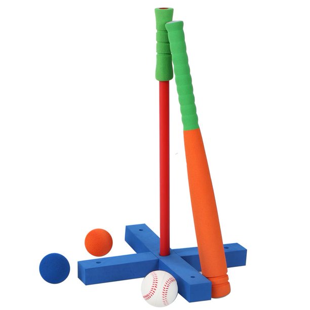 Mgaxyff Children Baseball Bat Kit,Children Baseball Toy,Safe Soft NBR