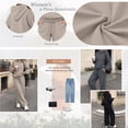 thumbnail image 2 of SUNBS 2 Piece Outfit for Women Lounge Sets Oversized Hoodie Wide Leg Pants Casual Fall Loungewear Sweatsuit, 2 of 9