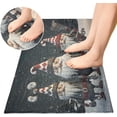 thumbnail image 4 of Christmas Gnomes Kitchen Mat Soft and Absorbent Bath Mats for Bathroom Non Slip Quick Dry Shaggy Bath Carpet Machine Wash for Kitchen Bathroom Shower 39x20 in Home Decor, 4 of 7