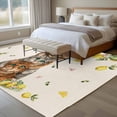 thumbnail image 4 of Large Area Rugs for Living Room Bedroom, Lemons Cats 5'x8' Rug Washable Carpet Runner Indoor Outdoor, Summer Rustic Botanical Fruits Burlap Non Slip Floor Mats Rug for Kitchen, Bathroom, 4 of 8