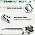 thumbnail image 2 of Fruit Juice Squeezer Manual Juicer – 304 Stainless Steel Hand Juicer Juice Press with Metal Filter, Easy to Clean, Non-Slip Ergonomic Grip, for Lemon, Orange & Citrus, 2 of 6