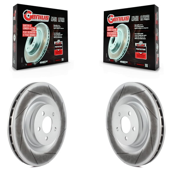 Genius Paire de Disques de Frein avant Enduits pour Voiture Dodge Charger Chrysler 300 Challenger Magnum KG-100132