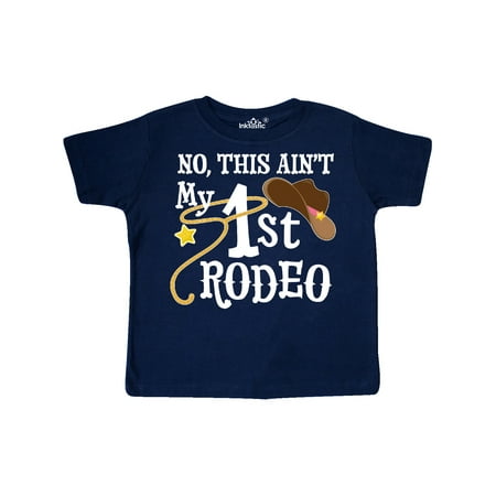 

Inktastic No This Ain t My 1st Rodeo Cowboy Hat and Lasso Gift Toddler Boy or Toddler Girl T-Shirt