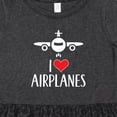 thumbnail image 4 of Inktastic Plane I Love Airplanes Girls Toddler Dress, 4 of 5