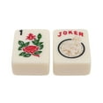 thumbnail image 5 of White Swan American Mahjong Set in Wheeled Red Case - Ivory Tiles - Modern Pushers, 5 of 11