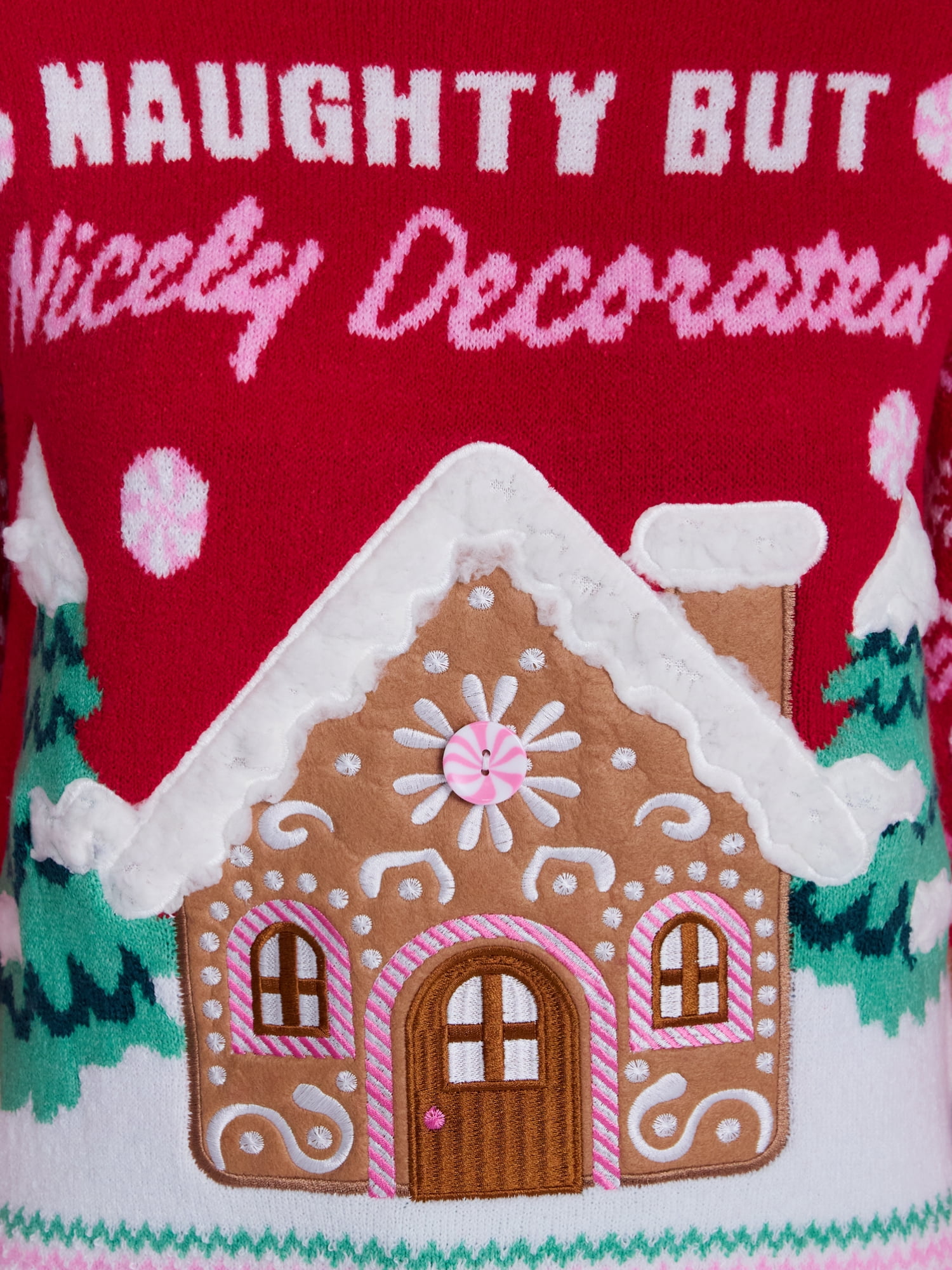 Holiday Time Women's and Women's Plus Christmas Sweater, Midweight, Sizes XXS-4X