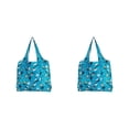 thumbnail image 1 of Guardurnaity Bolsa de almacenamiento de gran capacidad, bolsas de compras, resistente, portátil, plegable, de poliéster, bolsa de regalo, Animal azul 2piezas, 1 of 6