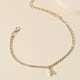 thumbnail image 4 of Fashionable and creative rhinestone anklet with diamond tennis 33 English letters hip-hop creative beach footwear for women Couple jewelry Valentine's Day gift, 4 of 5
