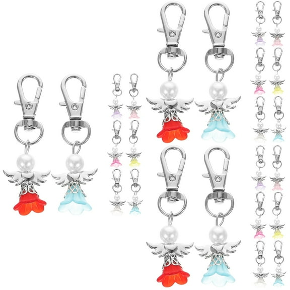 3 Pieces Guardian Angel Keyrings Wings Jewelry Crafts Bride