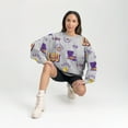 thumbnail image 4 of Women's Gameday Couture Gray LSU Tigers Always on Repeat Fleece Sweatshirt, 4 of 4